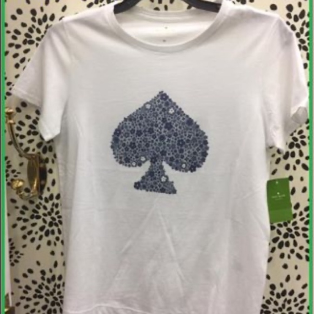 ❌Sold❌Kate Spade floral spade tee♠️
